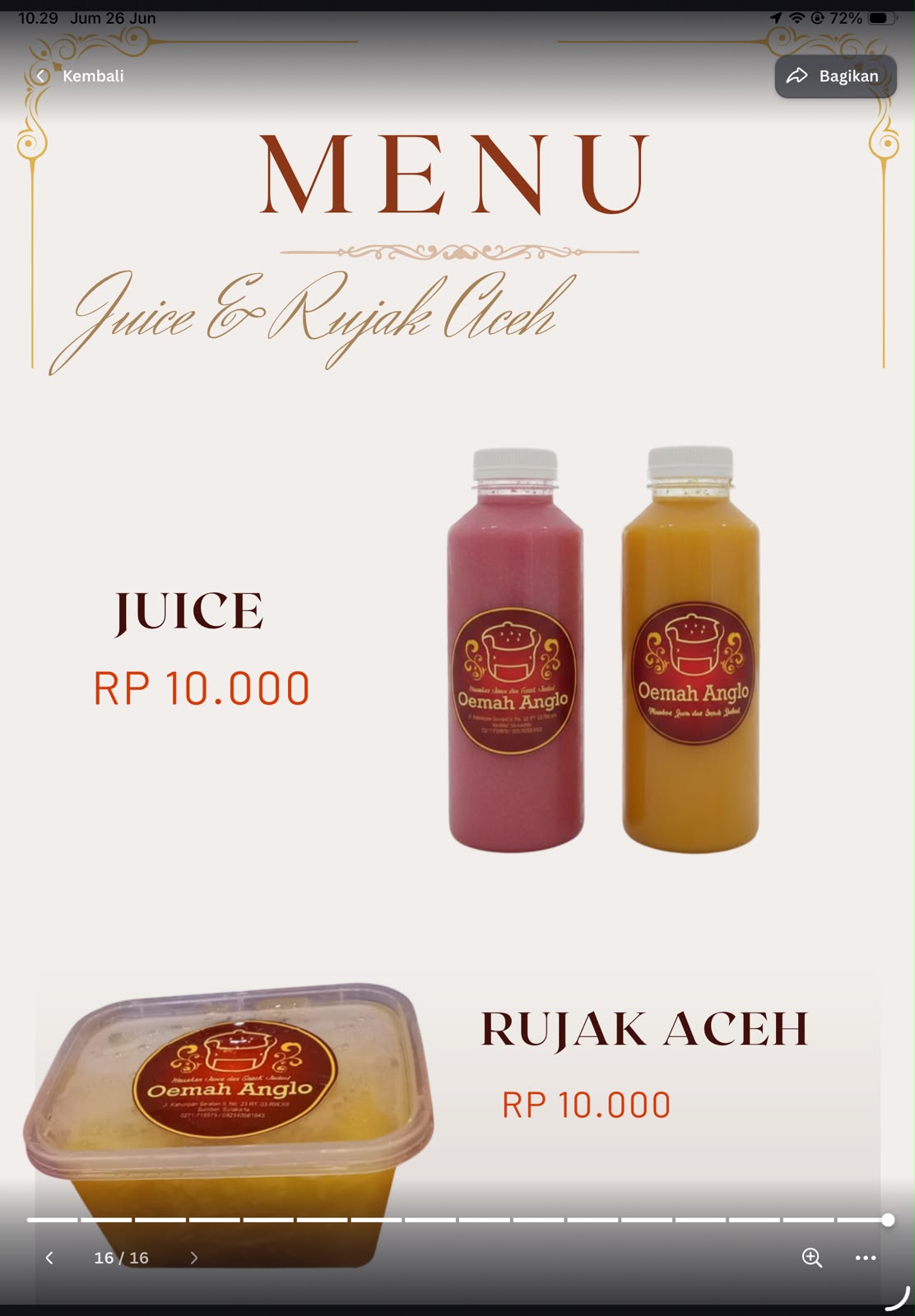 Jus dan Rujak Aceh