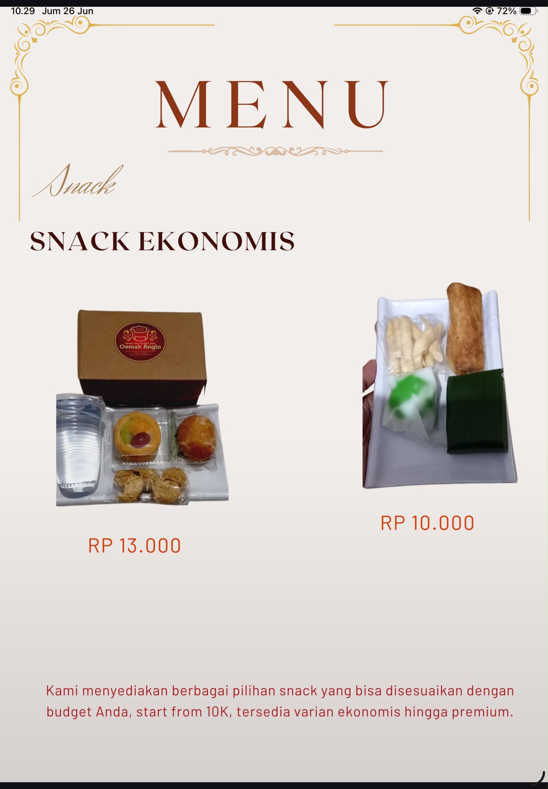 Paket Snack Ekonomis
