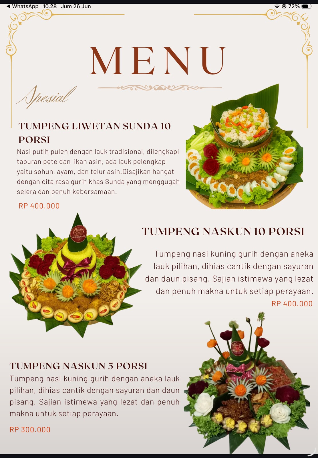 Paket Tumpeng