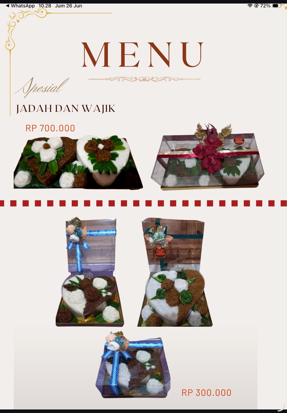 Paket Hantaran Jadah Wajik