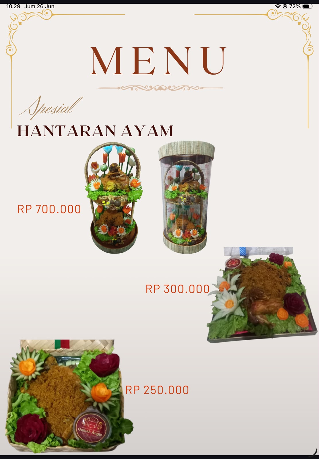 Paket Hantaran Ayam